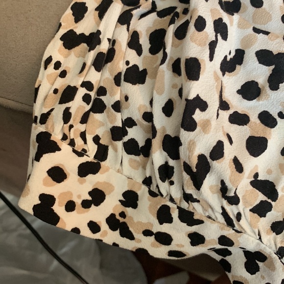 Ann Taylor Leopard Print Short Sleeve Dress Size 8 - Picture 5 of 5